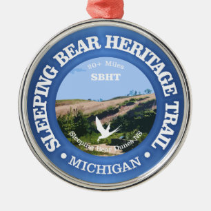 Sleeping Bear HT (cycling c) Metal Tree Decoration