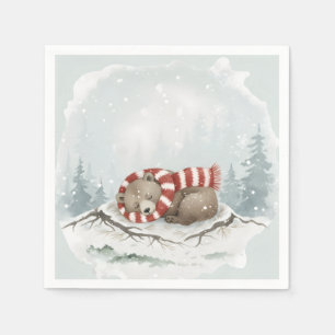 Sleeping Bear Themed Party Napkins