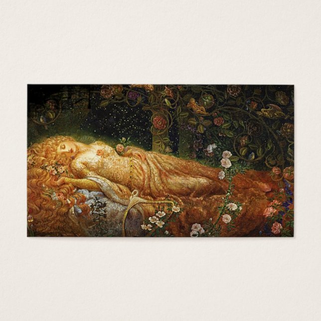 Sleeping Beauty and a Harp (Front)