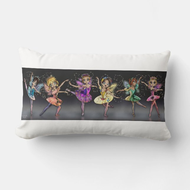 Sleeping Beauty Ballet Fairies Pillow (Front)