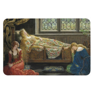 Sleeping Beauty (by John Collier) Magnet