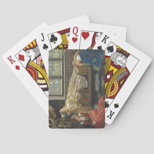 Sleeping Beauty (by John Collier) Playing Cards (Back)