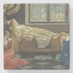 Sleeping Beauty (by John Collier) Stone Coaster