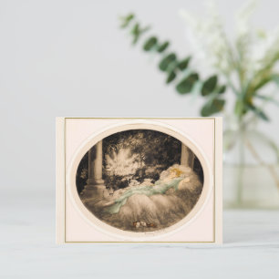 Sleeping Beauty by Louis Icart Holiday Postcard