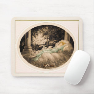 Sleeping Beauty by Louis Icart Mouse Mat