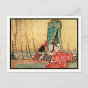 Sleeping Beauty by Warwick Goble Postcard