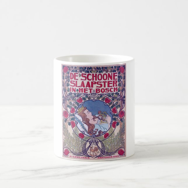 Sleeping Beauty, Cover Art, Van Caspel Coffee Mug (Center)