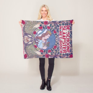 Sleeping Beauty, Cover Art, Van Caspel Fleece Blanket