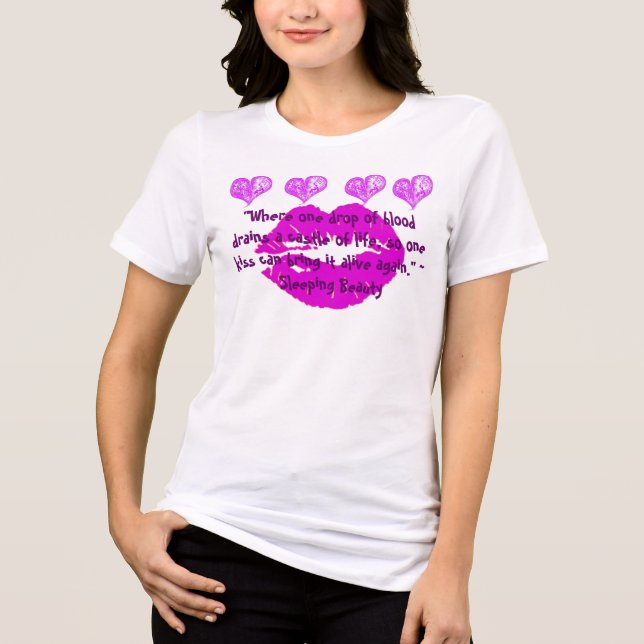 Sleeping Beauty for Peace Tri-Blend Shirt (Front)