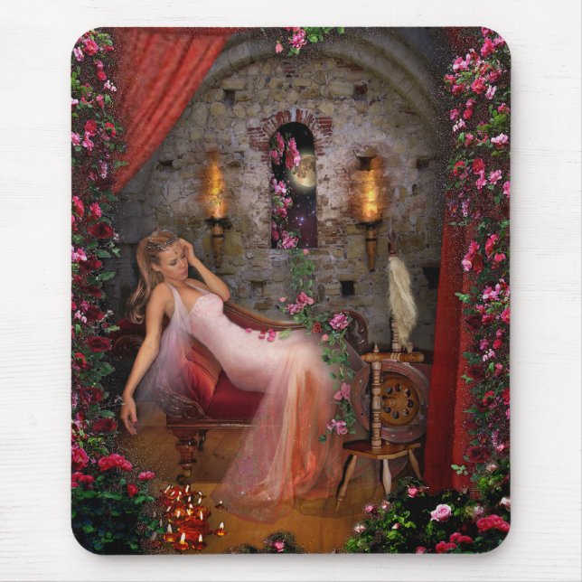 Sleeping Beauty Mouse Mat (Front)