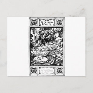 sleeping beauty postcard