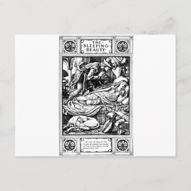 sleeping beauty postcard (Front)