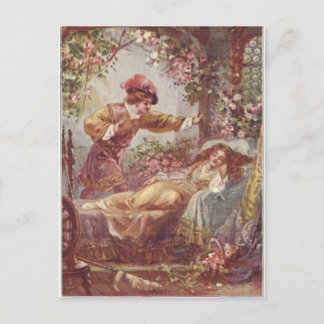 sleeping beauty postcard