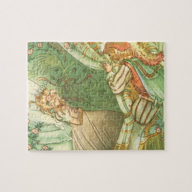 Sleeping Beauty Princess, Vintage Fairy Tale Jigsaw Puzzle (Horizontal)