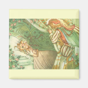 Sleeping Beauty Princess, Vintage Fairy Tale Magnet