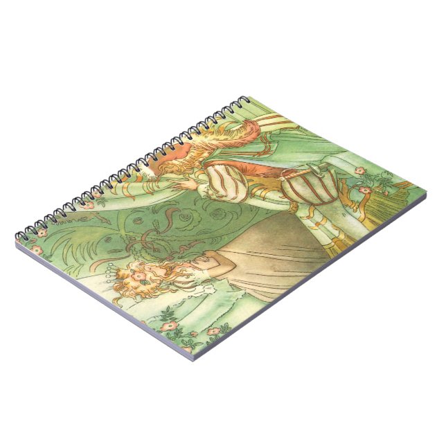 Sleeping Beauty Princess, Vintage Fairy Tale Notebook (Left Side)