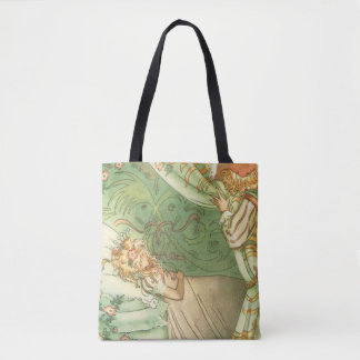 Sleeping Beauty Princess, Vintage Fairy Tale Tote Bag