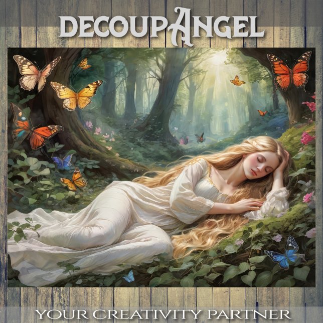 Sleeping Beauty's Dreamscape - Decoupage - Tissue Paper (Creator Uploaded)