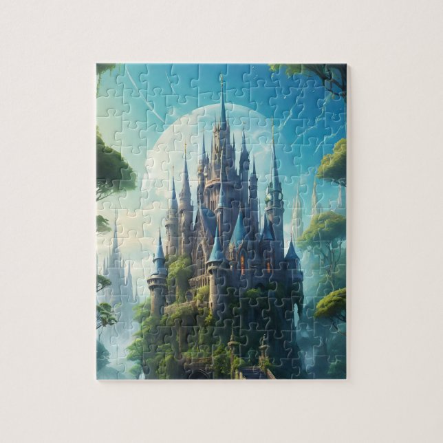 Sleeping Beauty's Enchanted Fairy Tale Castle Jigsaw Puzzle (Vertical)