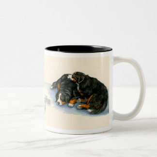 Sleeping Berners Two-Tone Coffee Mug