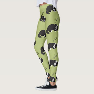 Sleeping Bernese Mountain Dog Animals Lover ZZZ Leggings