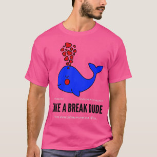 sleeping blue whale artwork T-Shirt