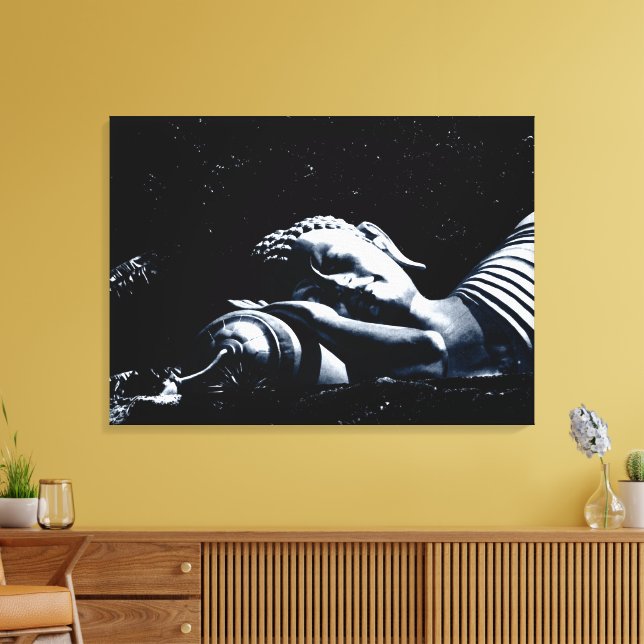 Sleeping Buddha / Buddhism Canvas Print (Insitu(LivingRoom))