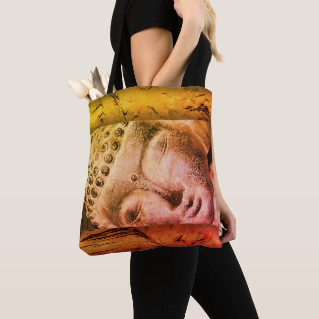 Sleeping Buddha tote Bag (Close Up)