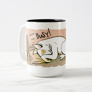 Sleeping Bull Terrier Coffee Mug