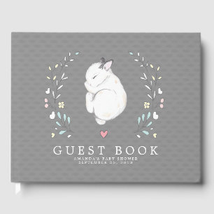 Sleeping Bunny Baby Shower Guest Book