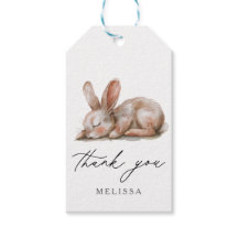 Sleeping Bunny Neutral Colours Thank You