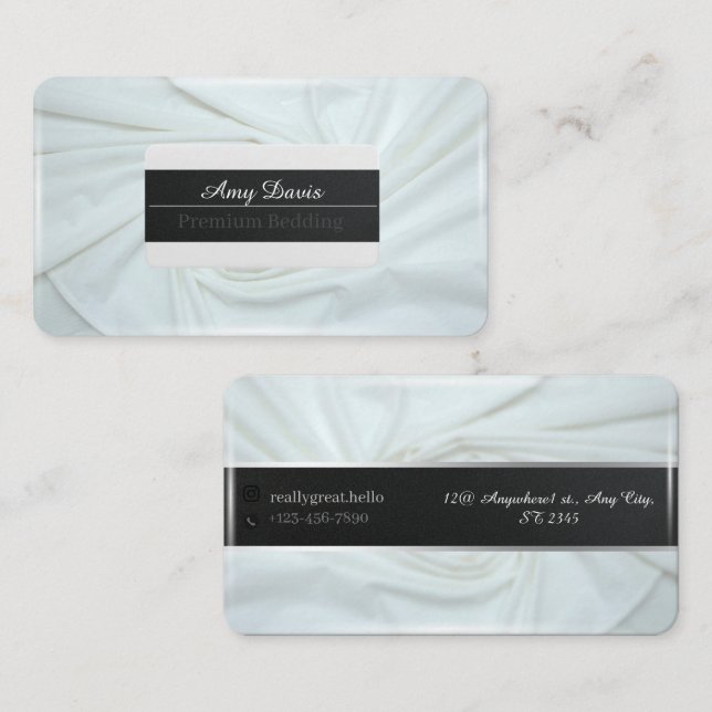 sleeping business soft and warm blankets  business card (Front/Back)
