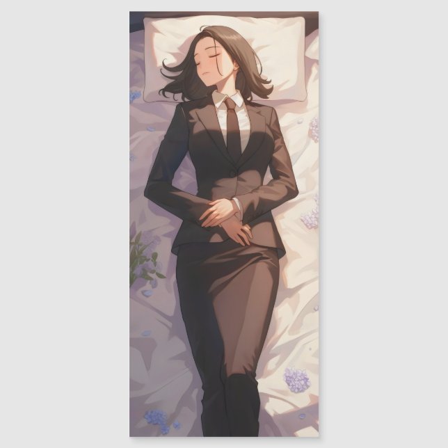 Sleeping Businesswoman Anime (Front)