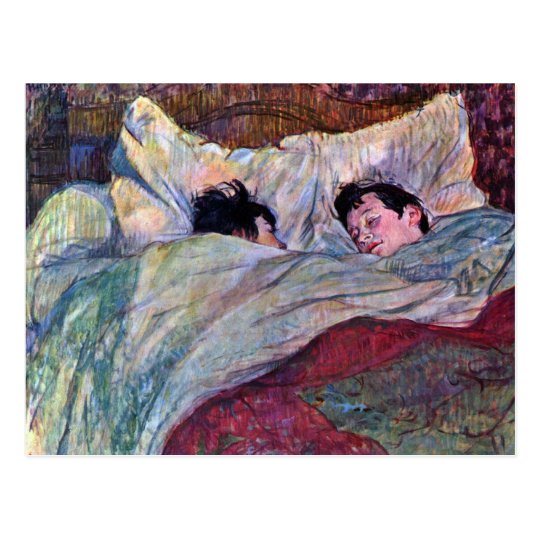 Sleeping by Toulouse-Lautrec Postcard