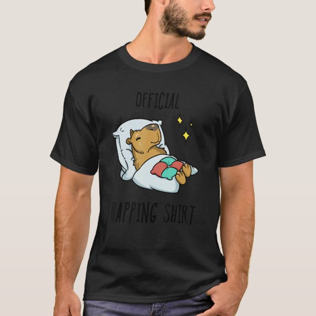 Sleeping Capybara Pyjamas Sleepyhead T-Shirt (Front)