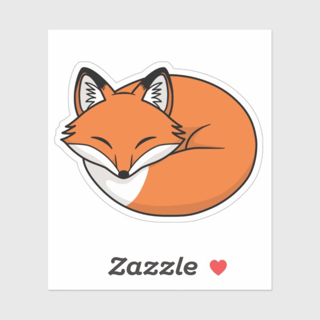Sleeping Cartoon Fox (Sheet)