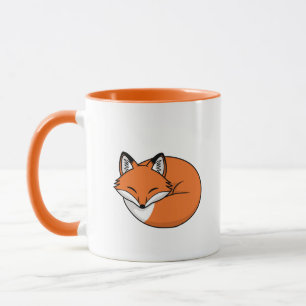 Sleeping Cartoon Fox Mug