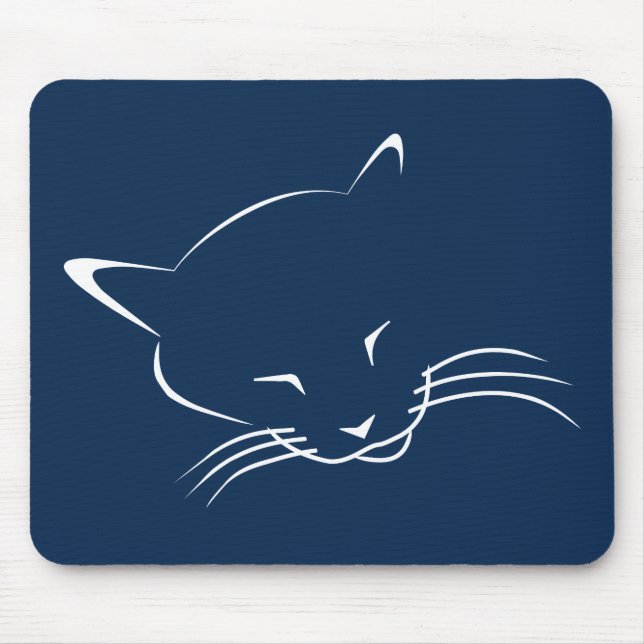 Sleeping cat mouse mat (Front)