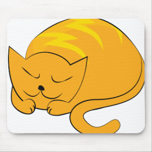Sleeping Cat Mouse Mat