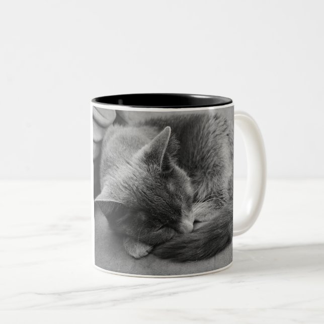 Sleeping Cat mug (Front Right)