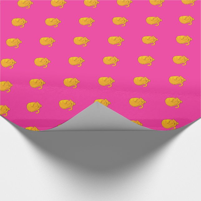 Sleeping Cat Wrapping Paper (Corner)
