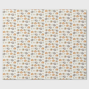 Sleeping Cats Books Tea Sage Green Wrapping Paper
