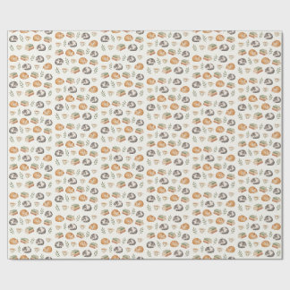 Sleeping Cats Books Tea Sage Green Wrapping Paper
