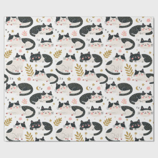 Sleeping Cats Wrapping Paper