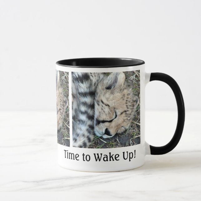 Sleeping Cheetah Cub Photo Mug (Right)