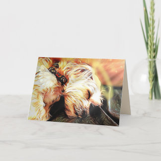 Sleeping Cherub Blank Greeting Card