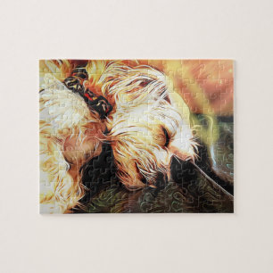 Sleeping Cherub Puzzle, 8" x 10", 110 pieces Jigsaw Puzzle