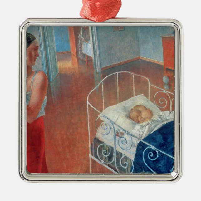 Sleeping Child, 1924 Metal Tree Decoration (Front)