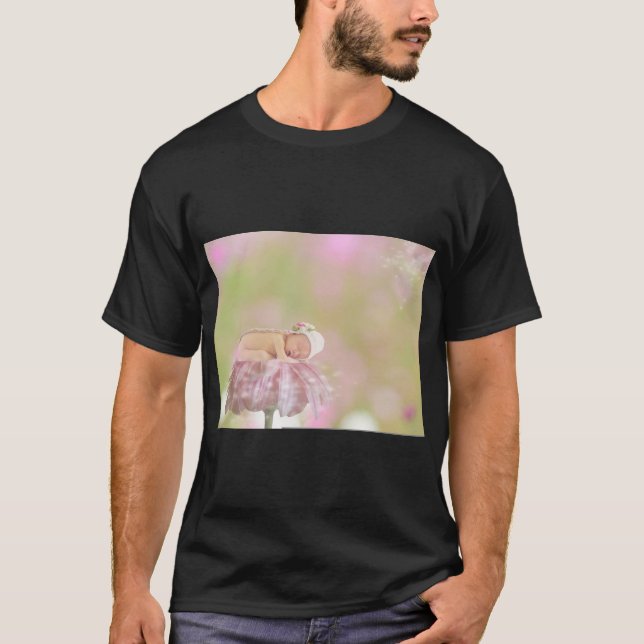 Sleeping Child on a Flower T-Shirt (Front)