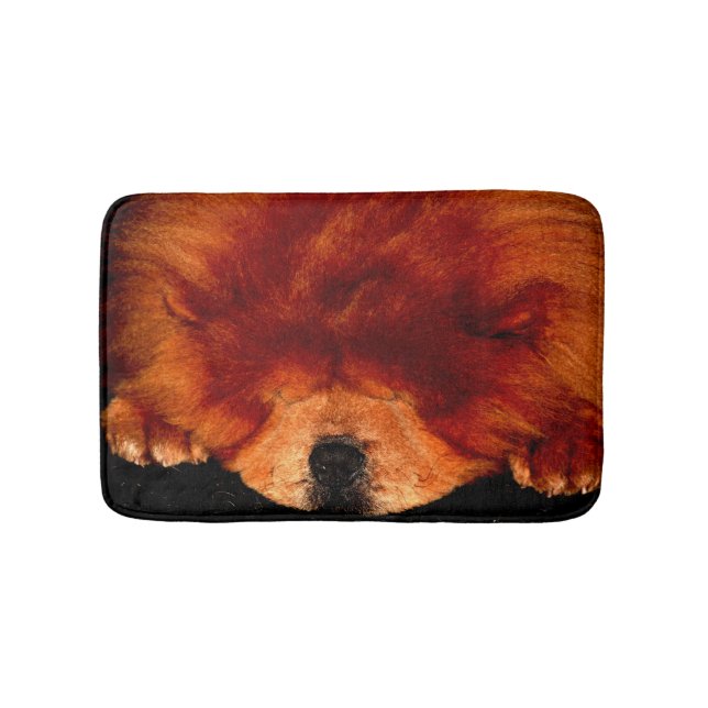 Sleeping Chow Chow bmcnm Bath Mat (Front)